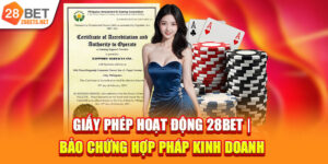 Giấy Phép Hoạt Động 28bet | Bảo Chứng Hợp Pháp Kinh Doanh 