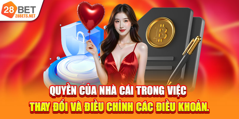 Quyền của nhà cái trong việc thay đổi và điều chỉnh các điều khoản.